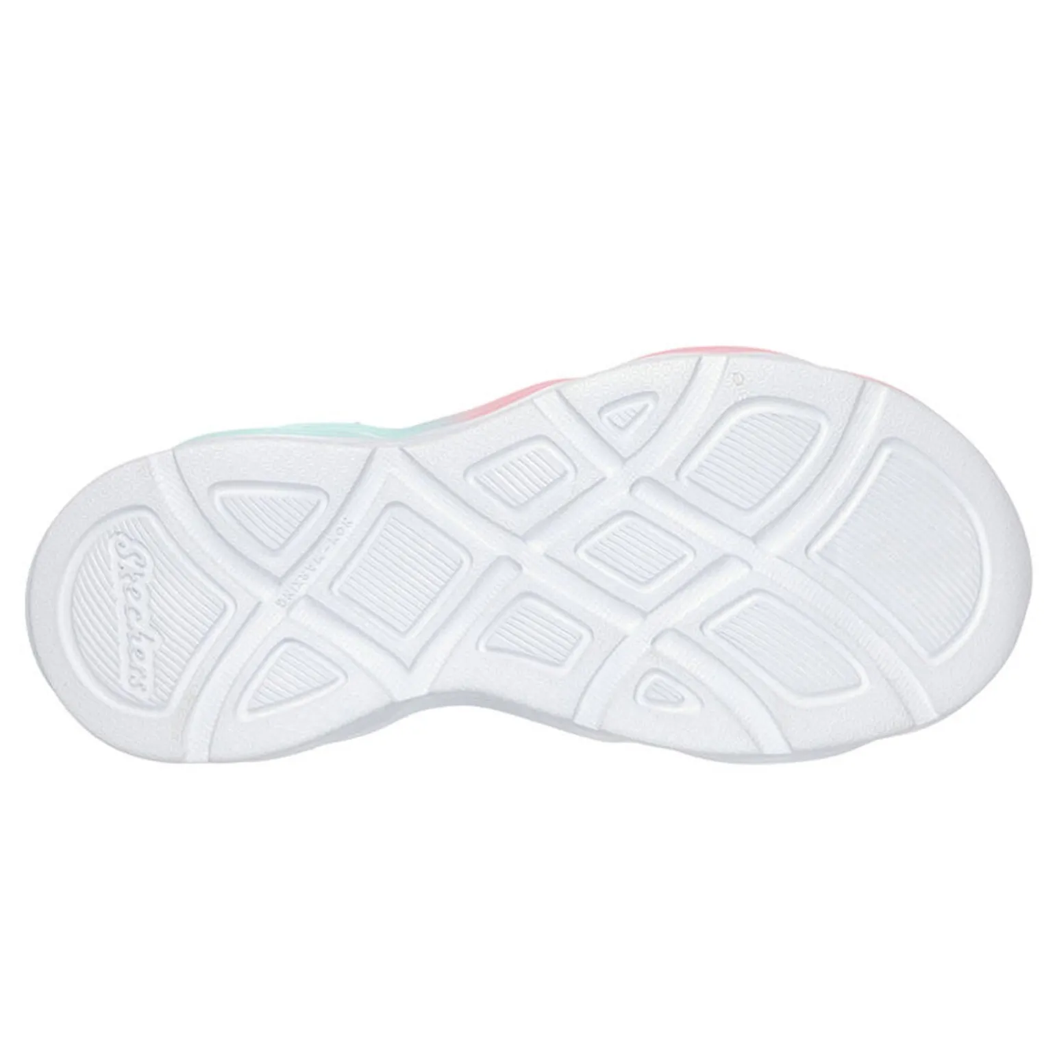 Girl's Skechers, S-Lights: Twisty Glow - Sorbet Swirl Sneaker - Little Kid