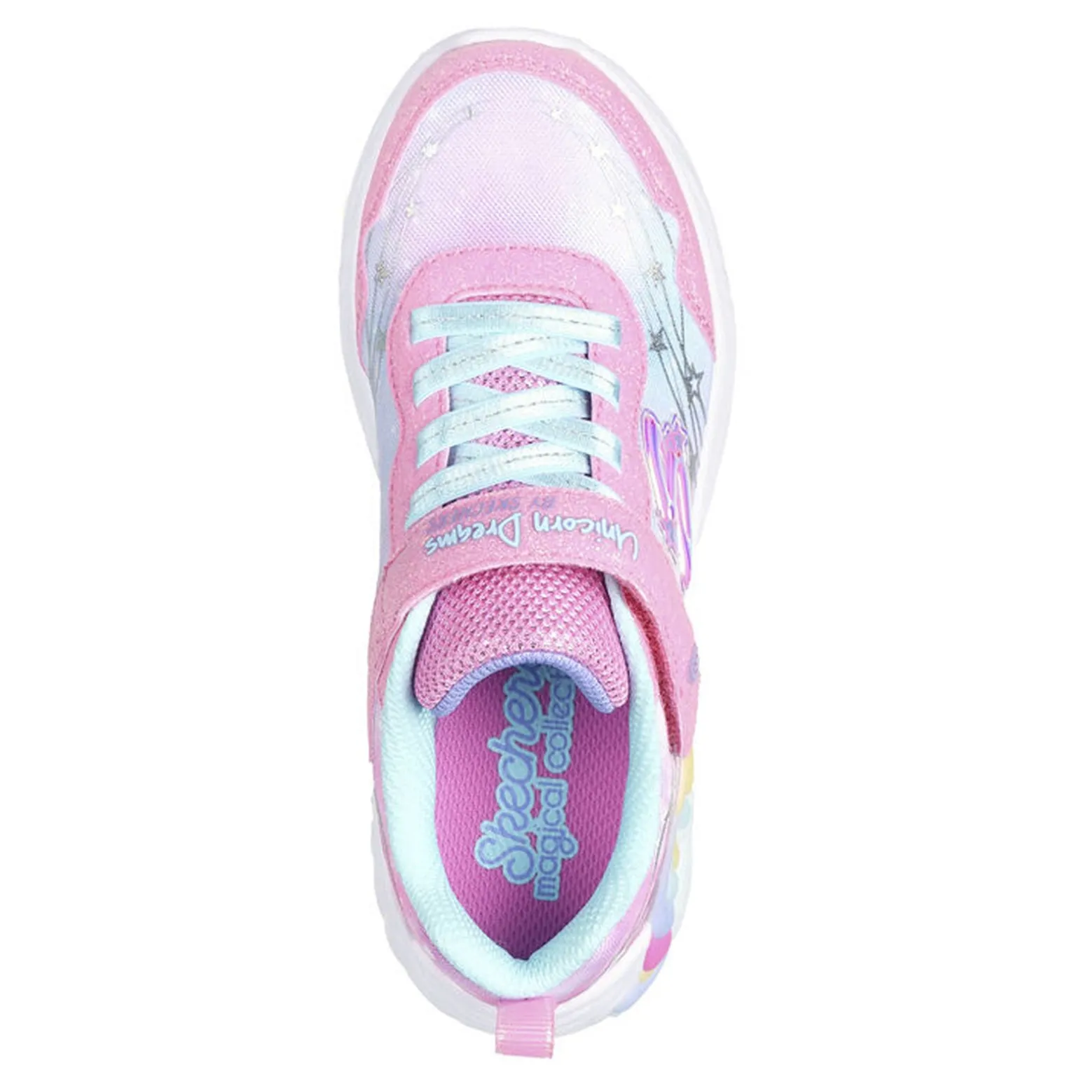 Girl's Skechers, S-Lights: Unicorn Dreams - Wishful Magic Sneaker - Little Kid
