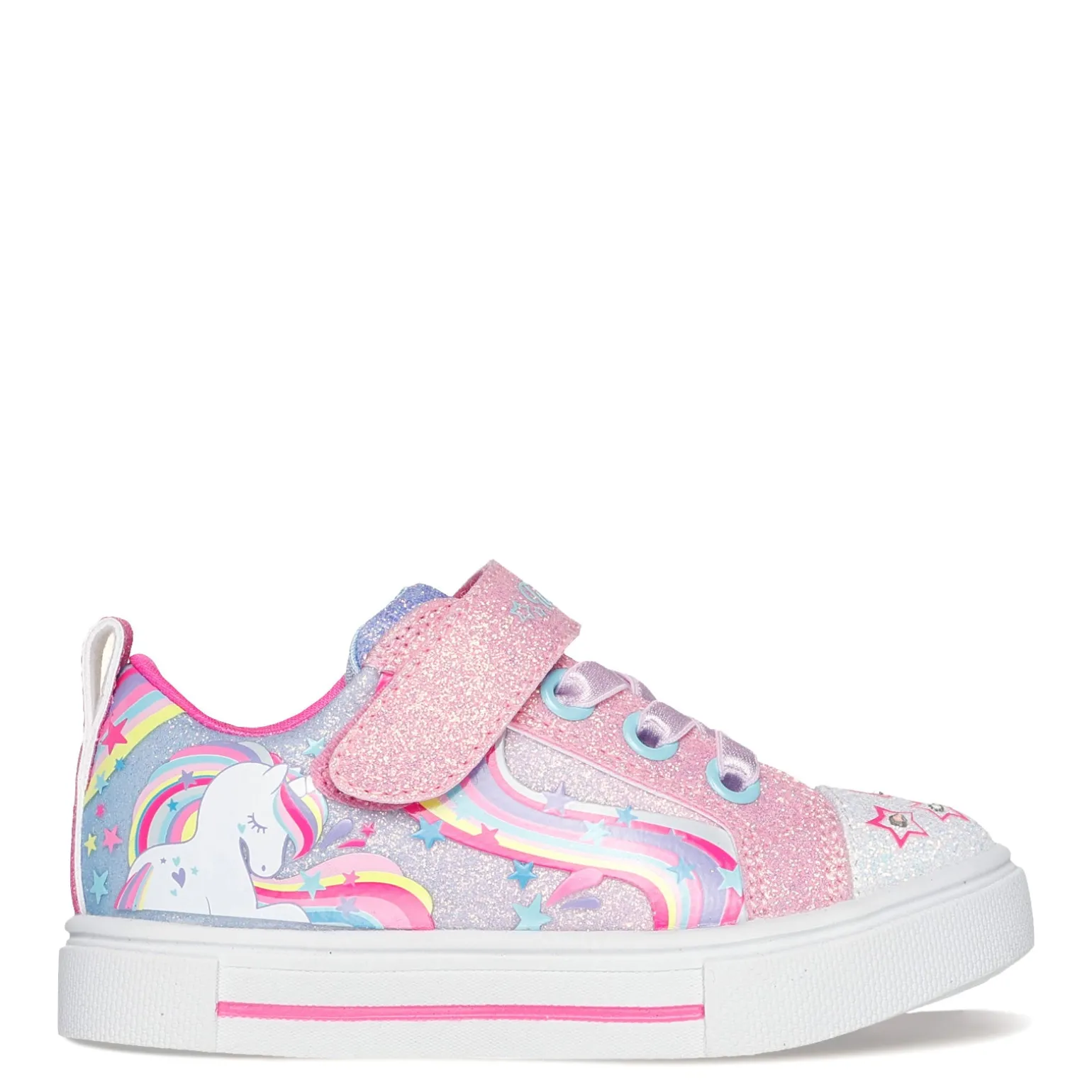 Girl's Skechers, Twinkle Toes: Twinkle Sparks - Whimsical Shimmer Sneaker - Toddler