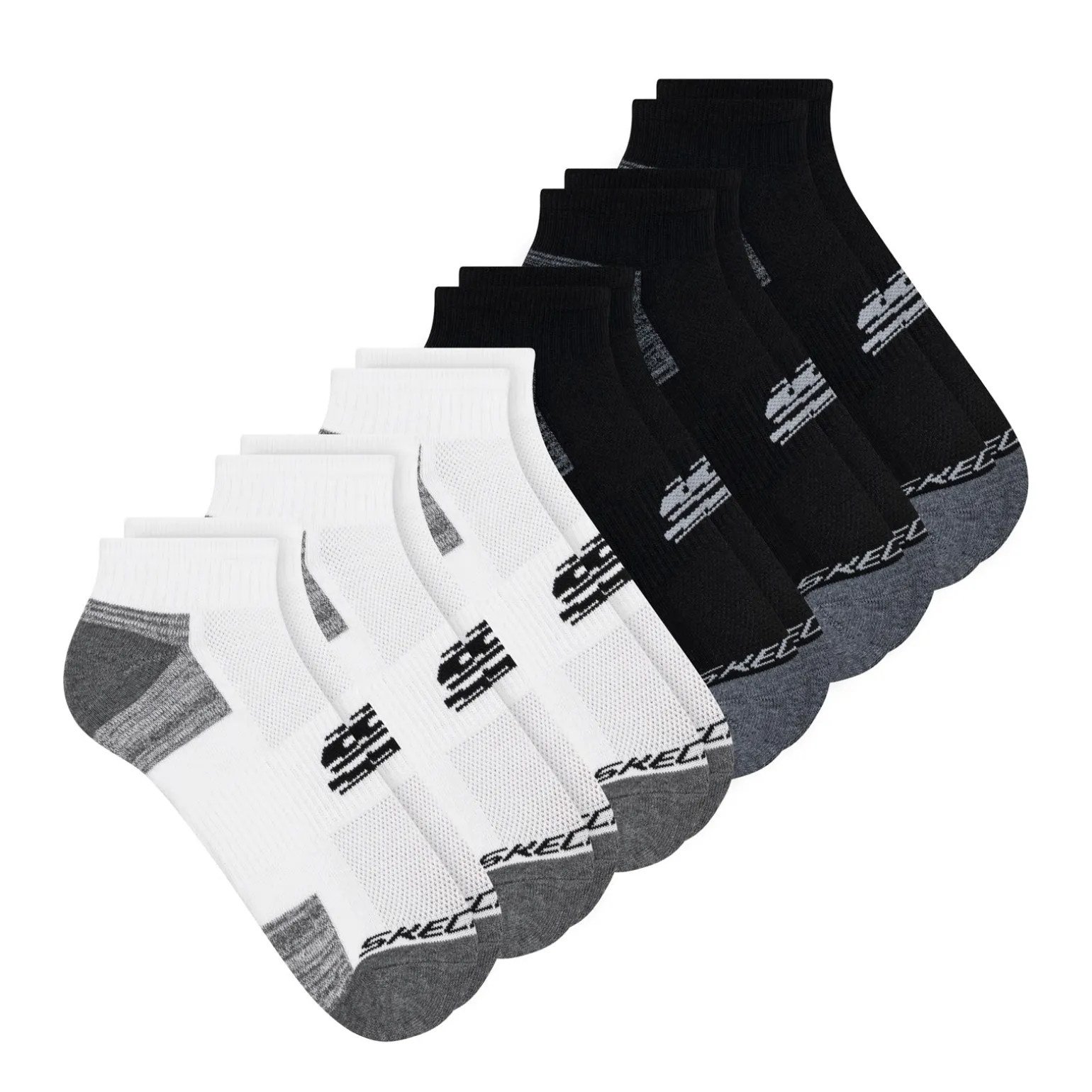 Men's Skechers, Quarter Socks - 6 Pair