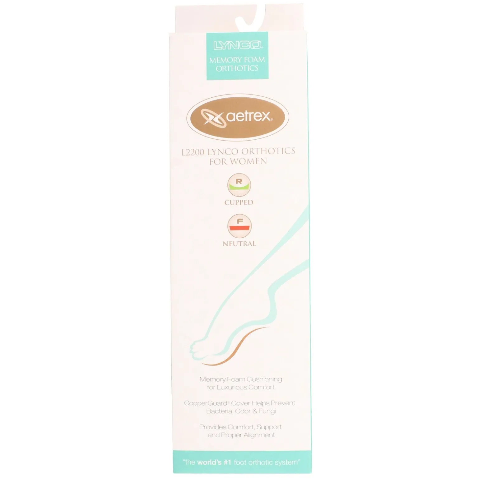 Women's Lynco by Aetrex, Memory Foam Ortho Cup/Neutral