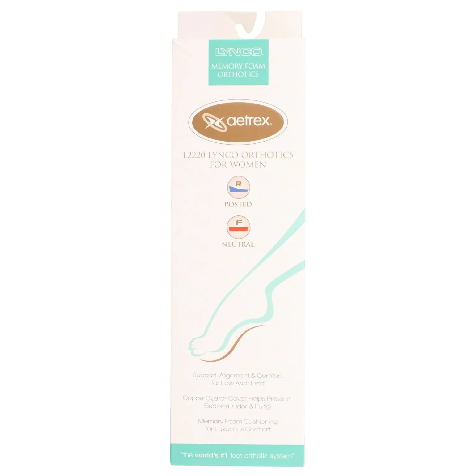 Women's Lynco by Aetrex, Memory Foam Ortho Post/Neutral