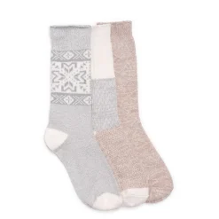 Women's Muk Luks, Boot Socks - 3 Pair